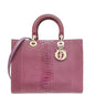 Christian Dior Purple Python Lady Dior Large Bag Rovelle Bags