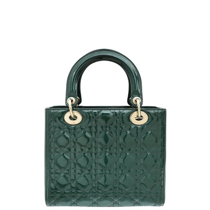 Christian Dior Pine Green Lady Dior Medium Bag Rovelle Bags