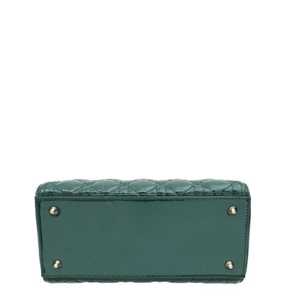 Christian Dior Pine Green Lady Dior Medium Bag Rovelle Bags