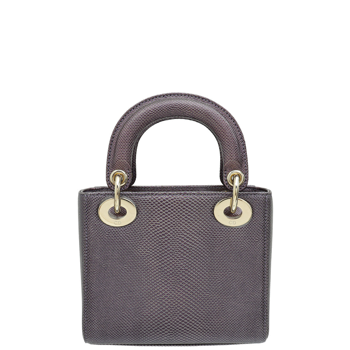 Christian Dior Purple Lizard Lady Dior Mini Bag Rovelle Bags