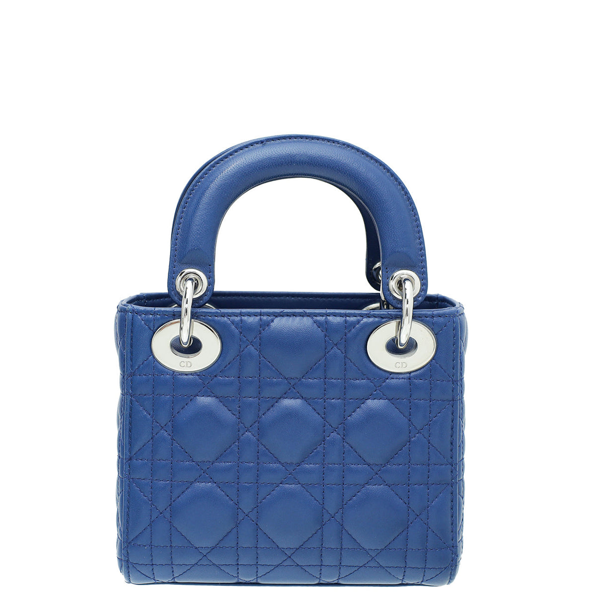 Christian Dior Blue Lady Dior Mini Strap Bag Rovelle Bags