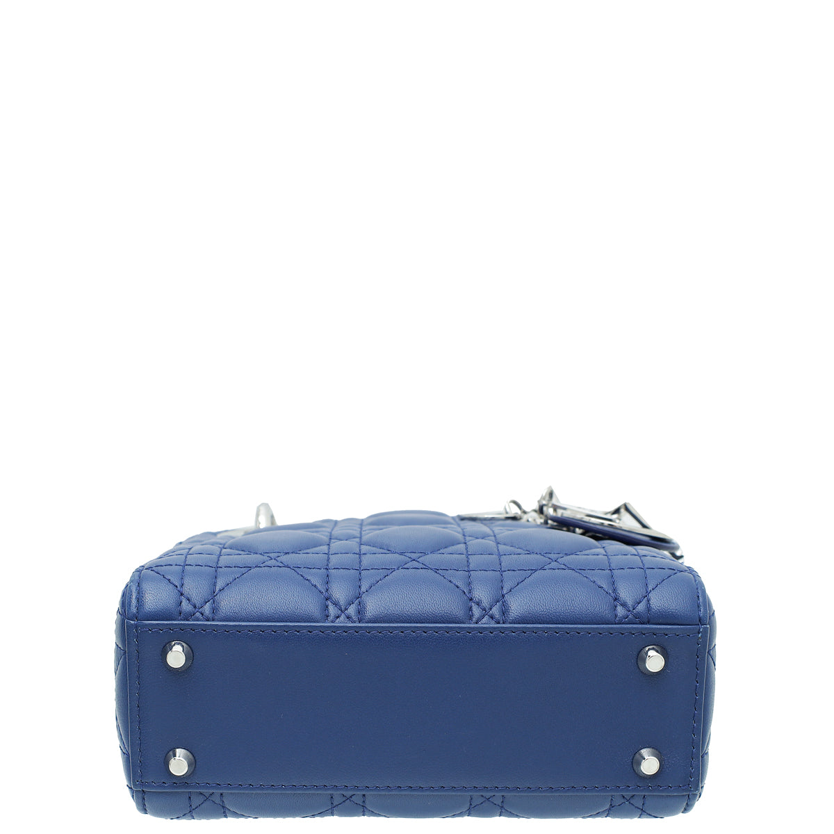Christian Dior Blue Lady Dior Mini Strap Bag Rovelle Bags