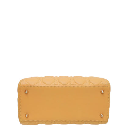 Christian Dior Apricot Lady Dior Medium Bag Rovelle Bags