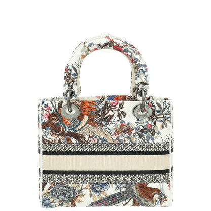 Christian Dior Multicolor Lady Dior D-Lite Embroidered Jardin D'Hiver Medium Bag Rovelle Bags