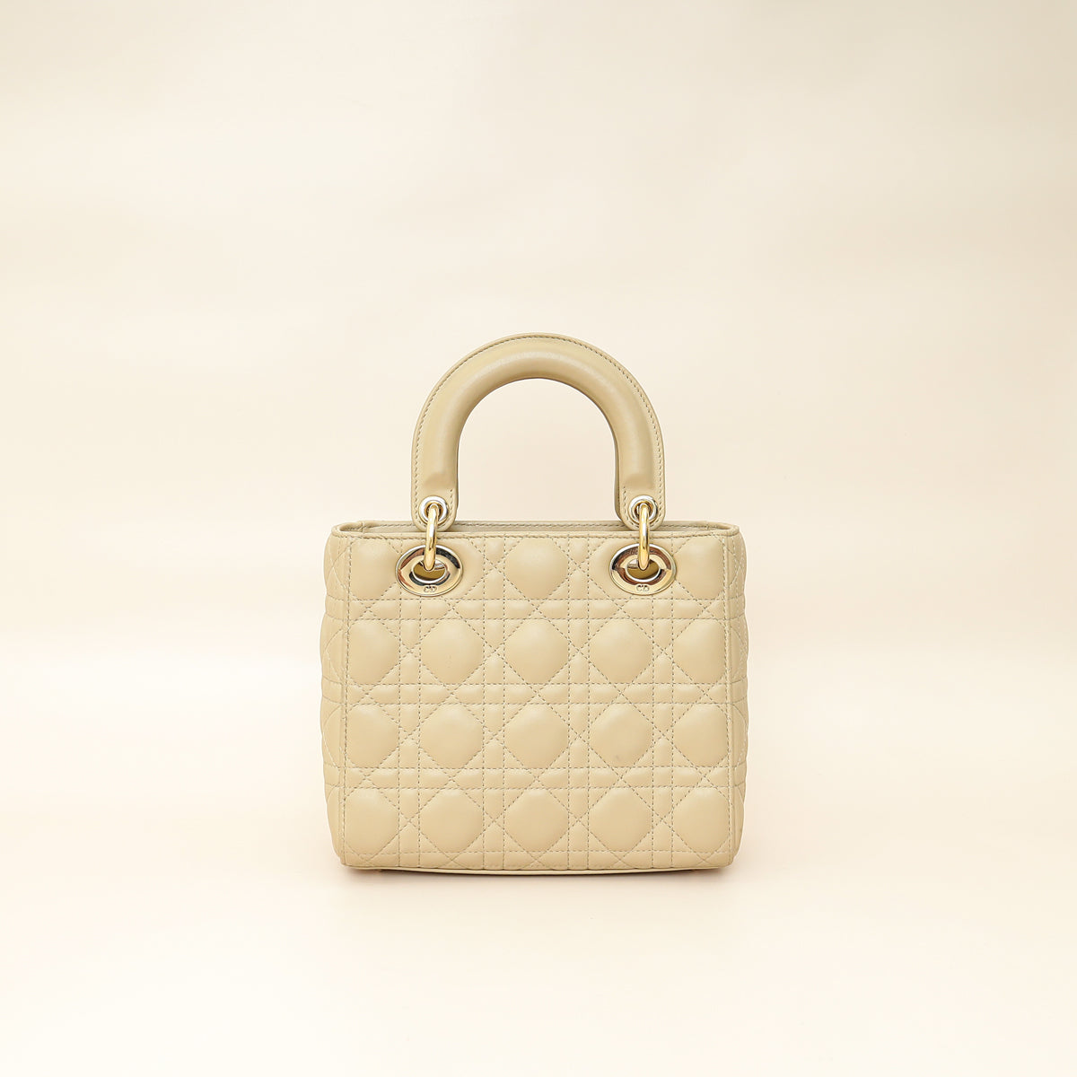 Christian Dior Desert Taupe Lady Dior My Abcdior Small Bag Rovelle Bags