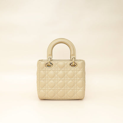 Christian Dior Desert Taupe Lady Dior My Abcdior Small Bag Rovelle Bags