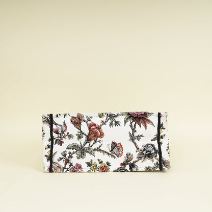 Christian Dior White Multicolor Jardin Botanique Embroidery Book Tote Medium Bag Rovelle Bags