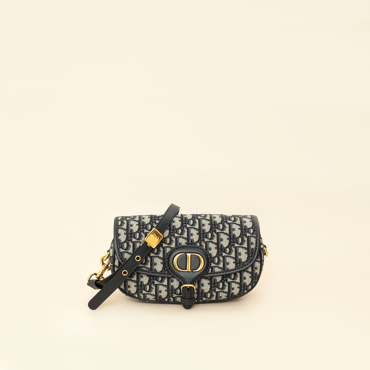 Christian Dior Navy Blue Oblique Bobby East-West Bag Rovelle Bags