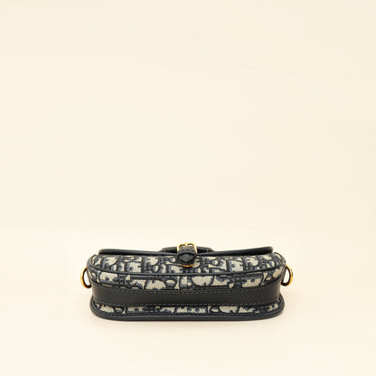 Christian Dior Navy Blue Oblique Bobby East-West Bag Rovelle Bags