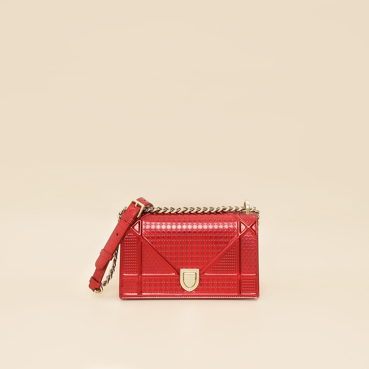 Christian Dior Red Micro Cannage Diorama Small Shoulder Bag Rovelle Bags