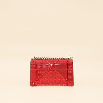 Christian Dior Red Micro Cannage Diorama Small Shoulder Bag Rovelle Bags