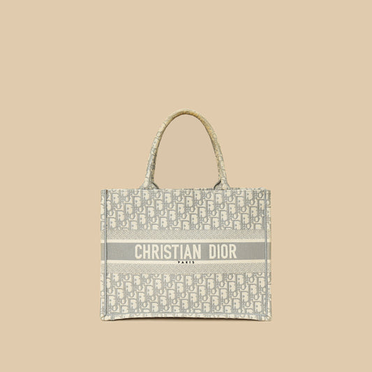 Christian Dior Gray Oblique Book Tote Bag Rovelle Bags