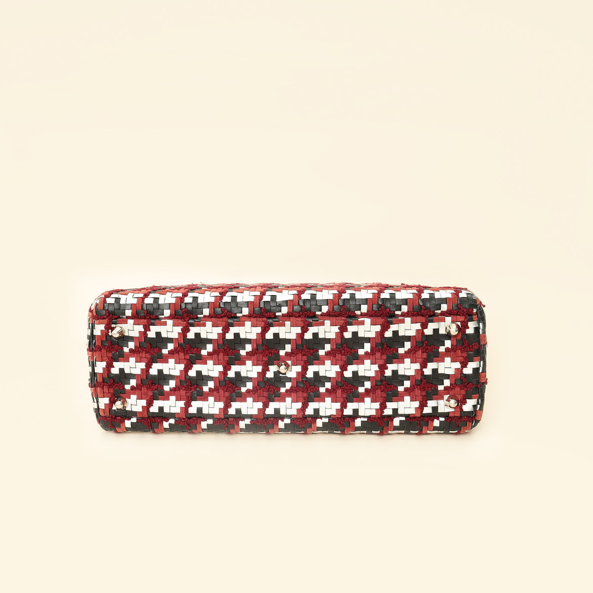 Christian Dior Multicolor Woven Lady Dior Large Bag Rovelle Bags