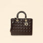 Christian Dior Chocolate Lady Dior Large Bag Rovelle Bags
