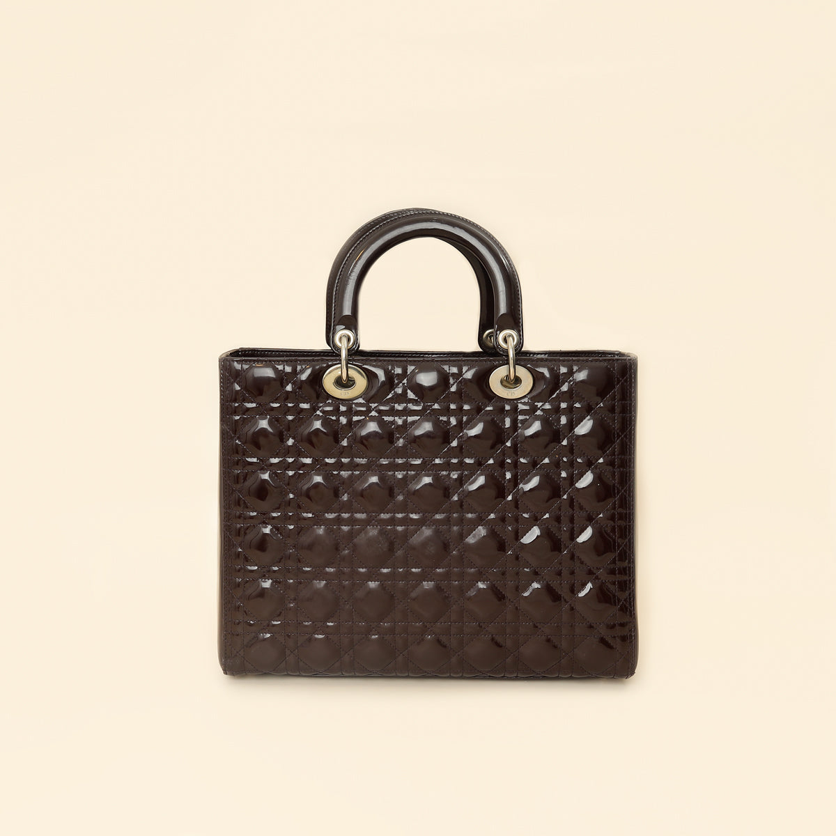 Christian Dior Chocolate Lady Dior Large Bag Rovelle Bags