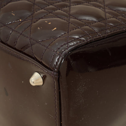 Christian Dior Chocolate Lady Dior Large Bag Rovelle Bags