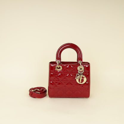 Christian Dior Red Lady Dior Small Bag Rovelle Bags