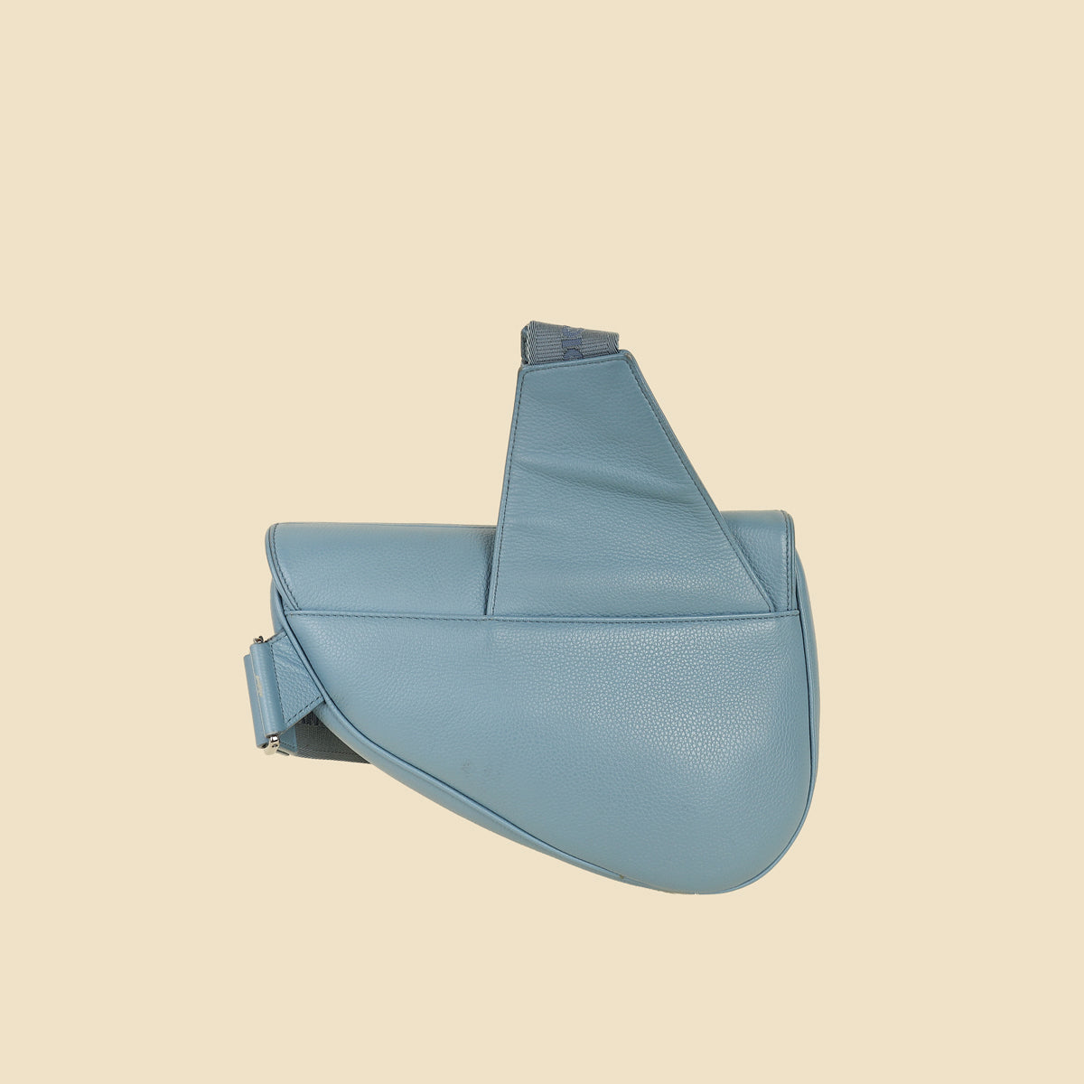 Christian Dior Blue X Shawn Stussy 2020 Logo Print Saddle Bag Rovelle Bags