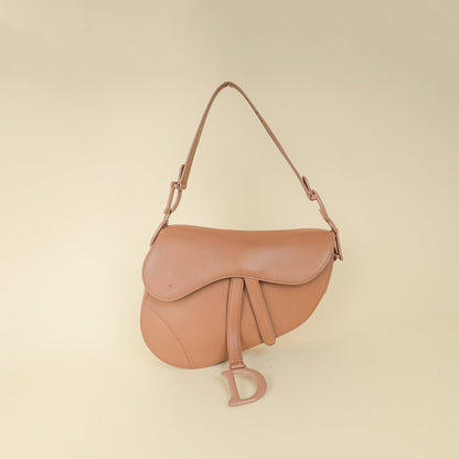 Christian Dior Rose Des Vents Ultramatte Saddle Medium Bag Rovelle Bags