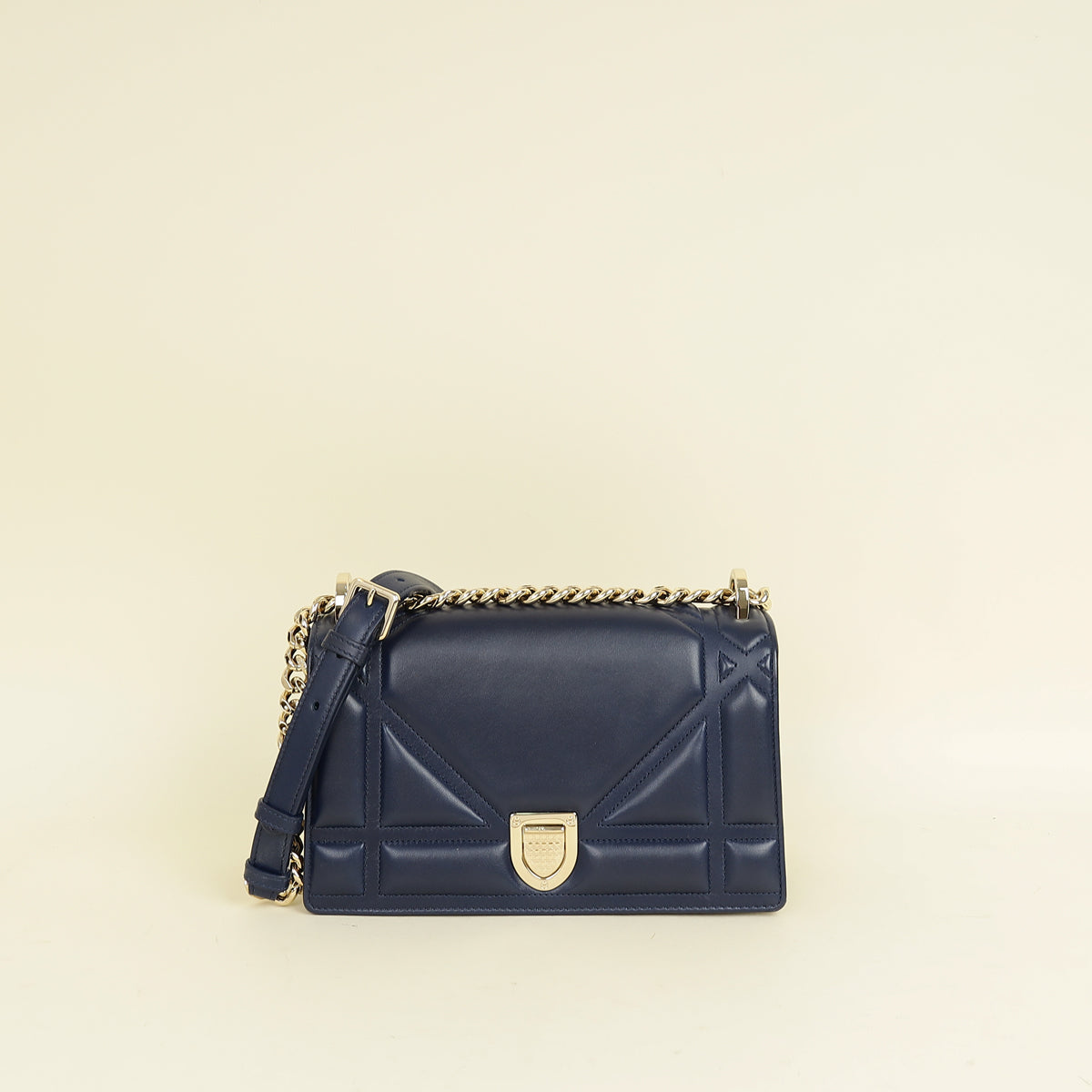 Christian Dior Navy Blue Diorama Small Flap Bag Rovelle Bags