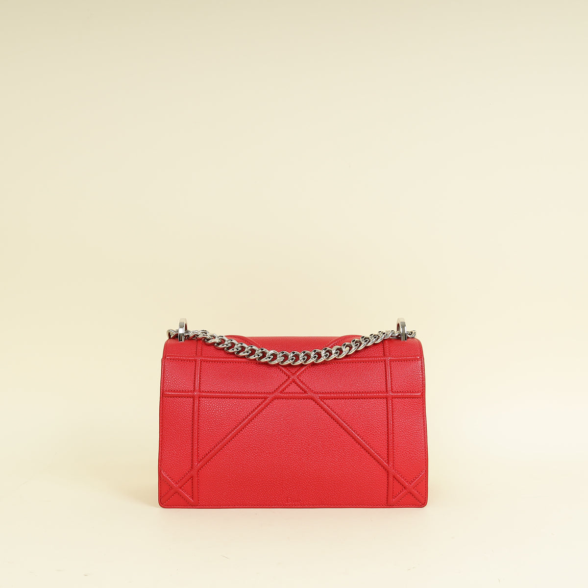 Christian Dior Red Diorama Medium Flap Bag Rovelle Bags