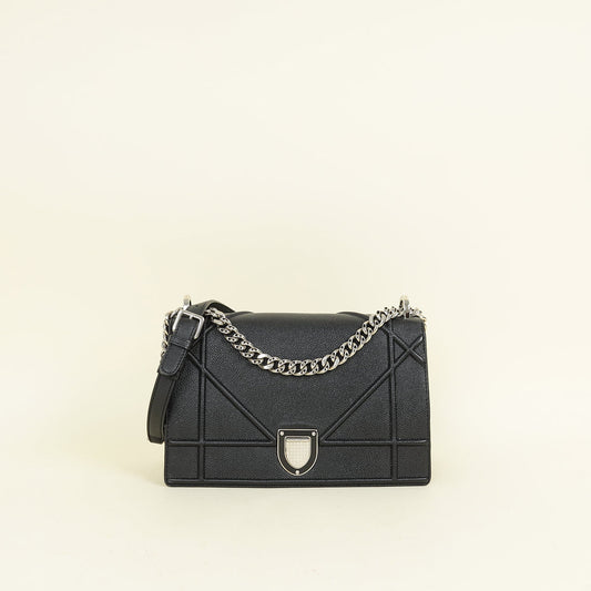 Christian Dior Black Diorama Medium Shoulder Bag Rovelle Bags