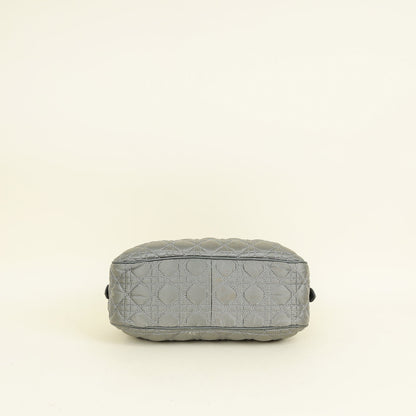 Christian Dior Grey Cannage Quilted Lady Boston Bag Rovelle Bags