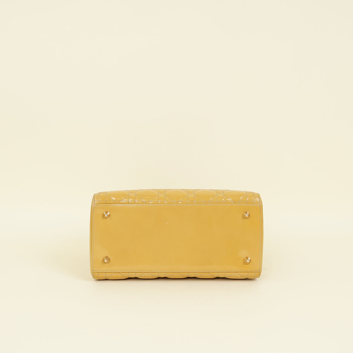 Christian Dior Yellow Lady Dior Medium Bag Rovelle Bags