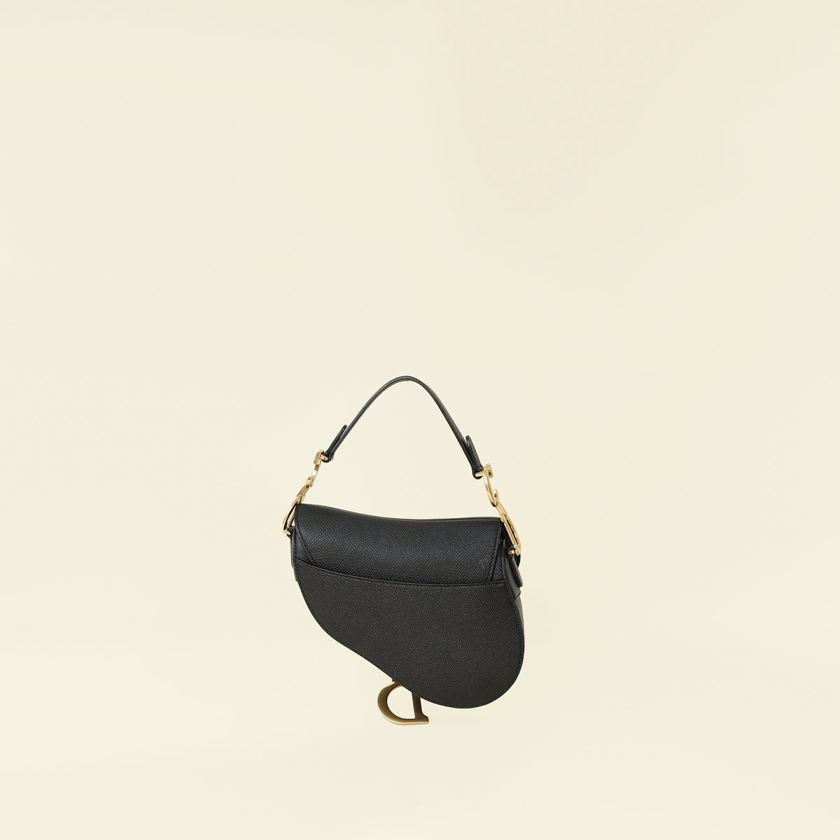 Christian Dior Black Mini Saddle Bag With Strap Rovelle Bags