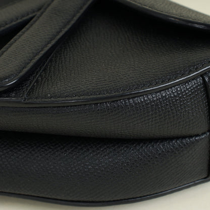 Christian Dior Black Mini Saddle Bag With Strap Rovelle Bags