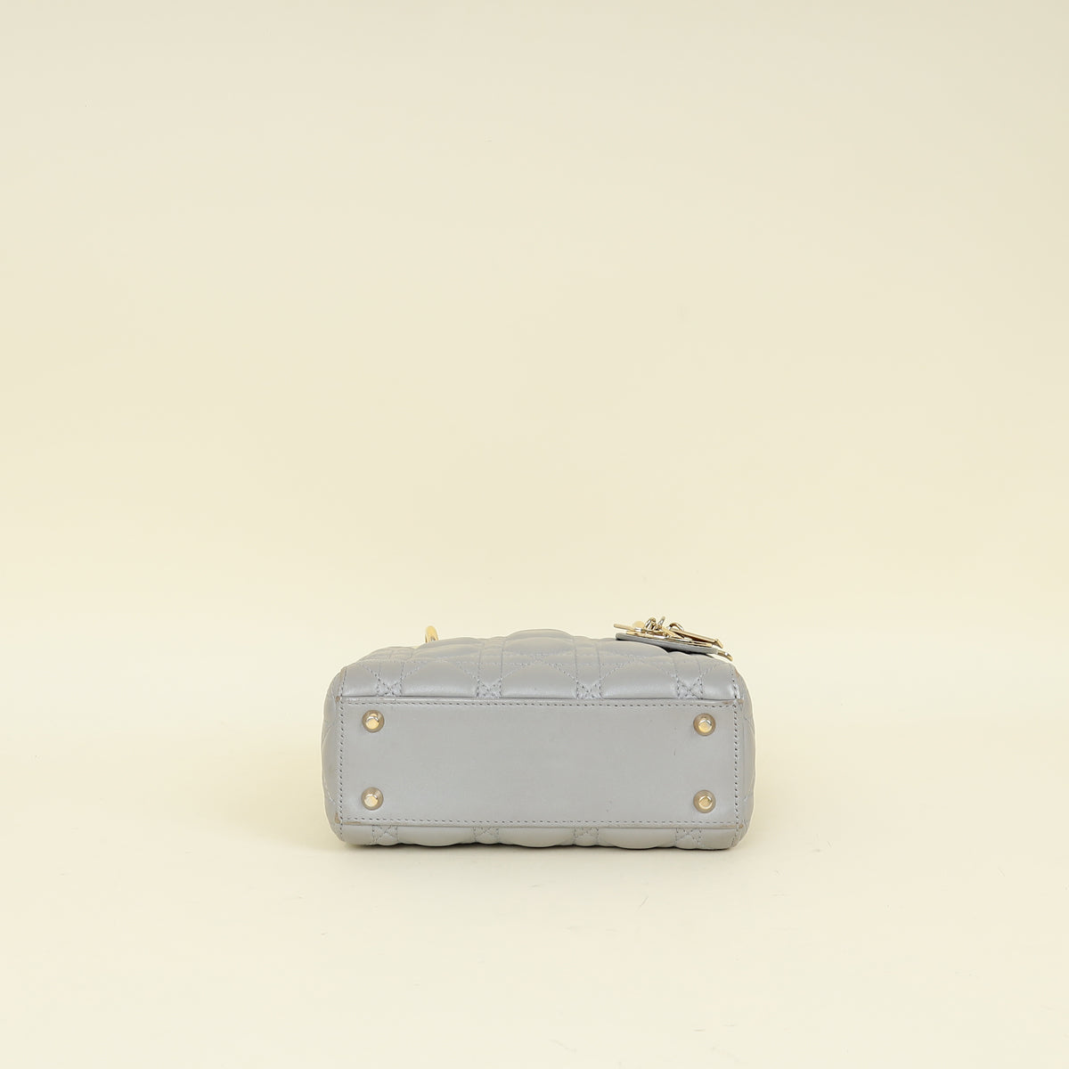 Christian Dior Grey Lady Dior Mini Chain Bag Rovelle Bags
