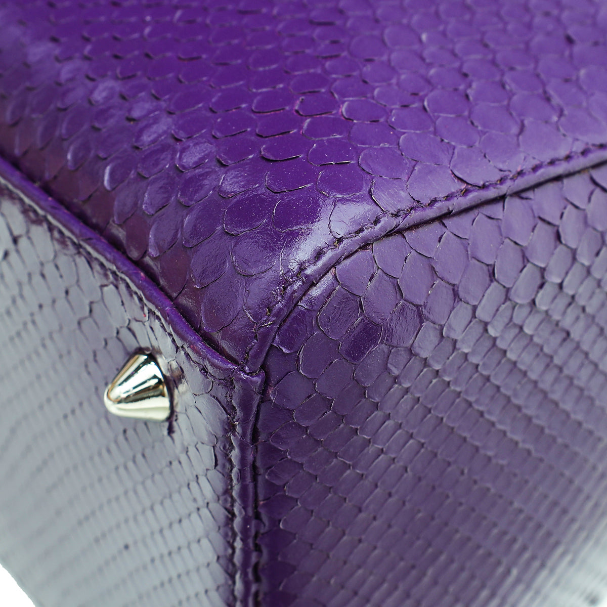 Christian Dior Violet Python Lady Dior Bag Rovelle Bags