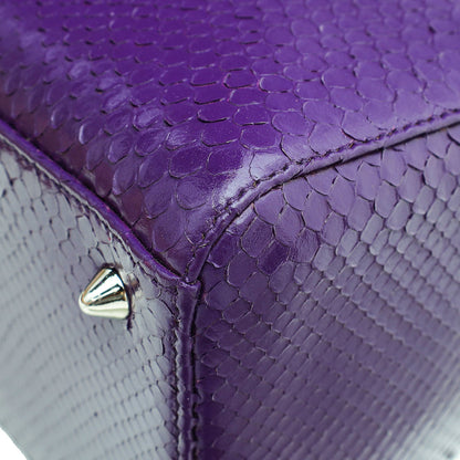 Christian Dior Violet Python Lady Dior Bag Rovelle Bags
