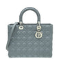 Christian Dior Dark Gray Lady Dior Large Bag Rovelle Bags