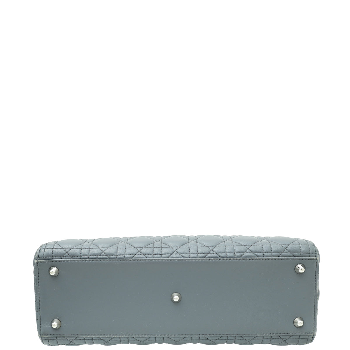 Christian Dior Dark Gray Lady Dior Large Bag Rovelle Bags