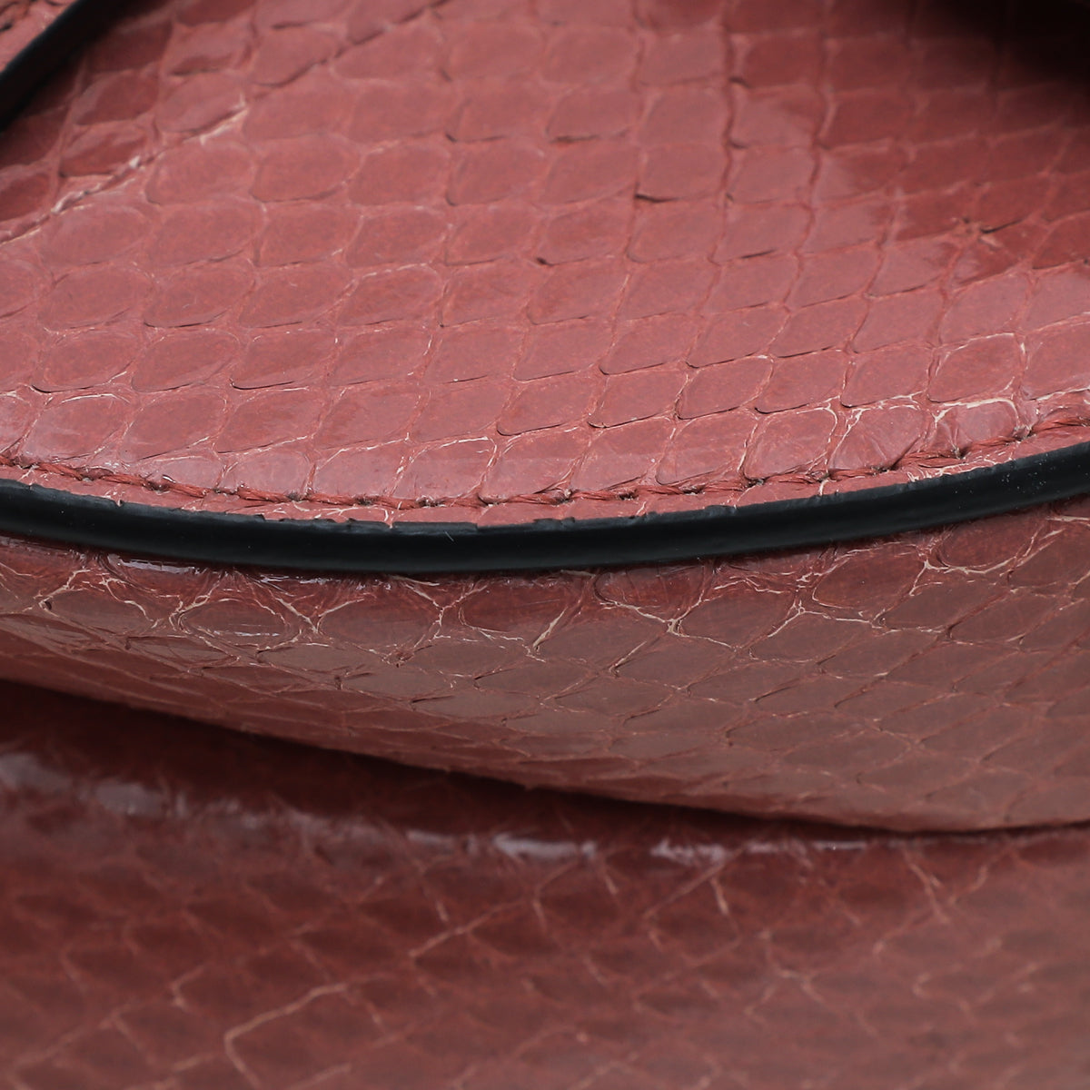Christian Dior Mallow Rose Python Saddle Mini Bag Rovelle Bags