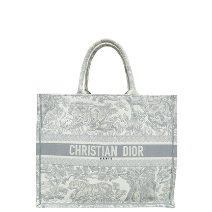 Christian Dior Bicolor Toile De Jouy Book Tote Large Bag Rovelle Bags