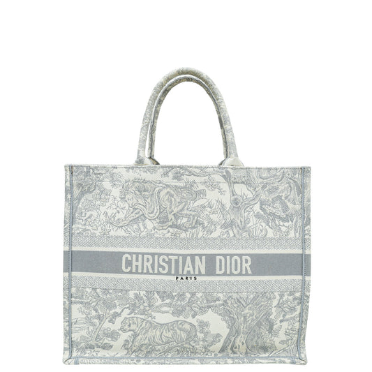 Christian Dior Bicolor Toile De Jouy Book Tote Large Bag Rovelle Bags