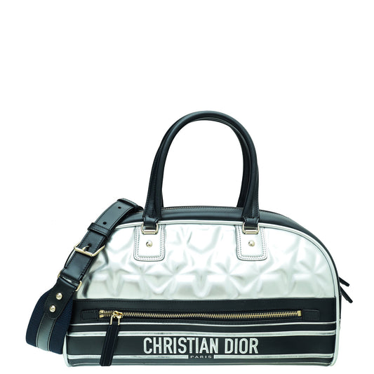 Christian Dior Bicolor Vibe Bowling Tote Medium Bag Rovelle Bags