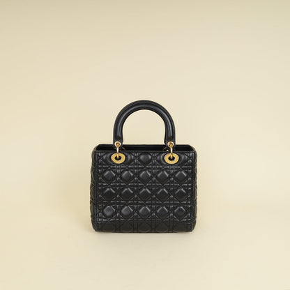 Dior Lady Dior Leather Handbag Style 82 Rovelle Bags