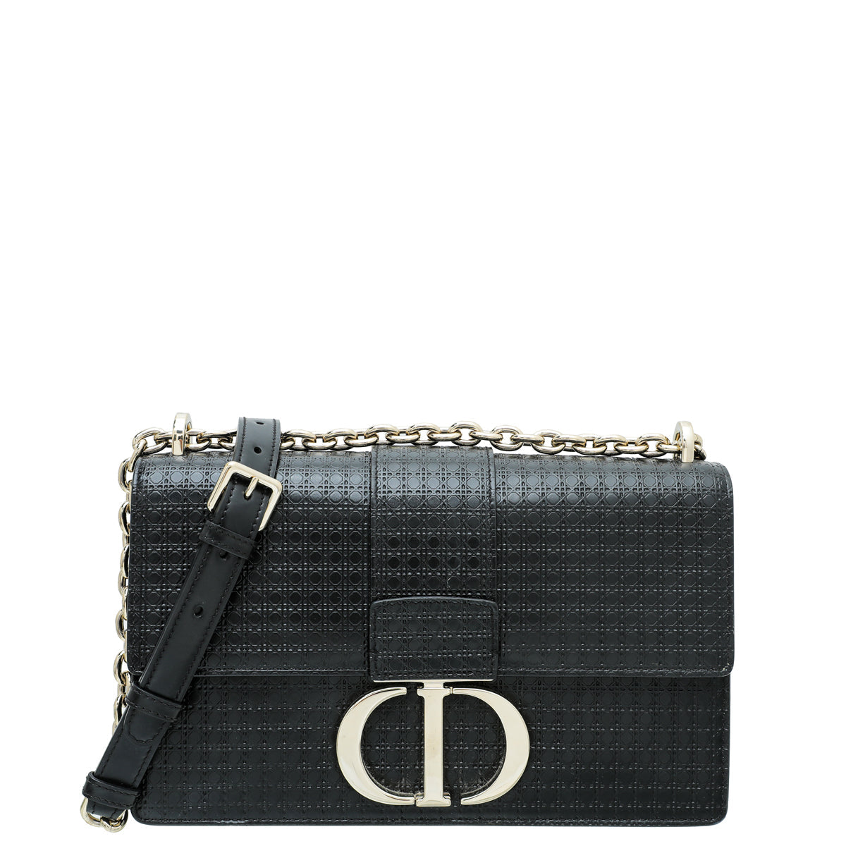 Christian Dior Black 30 Montaigne Micro Cannage Chain Bag Rovelle Bags