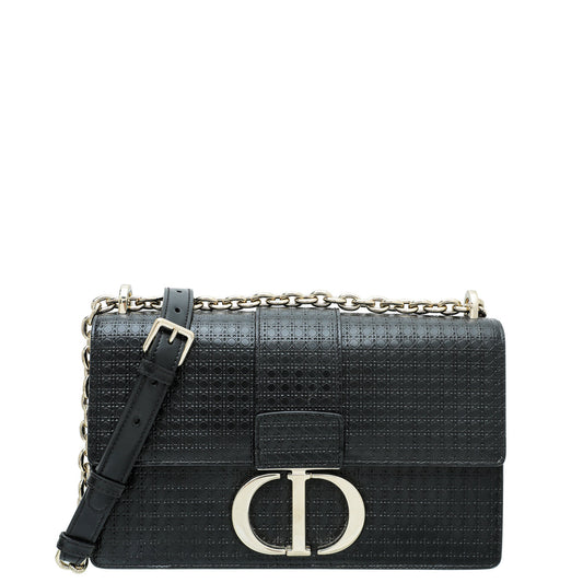 Christian Dior Black 30 Montaigne Micro Cannage Chain Bag Rovelle Bags