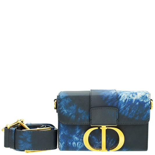 Christian Dior Blue 30 Montaigne Box Tie Dye Bag Rovelle Bags