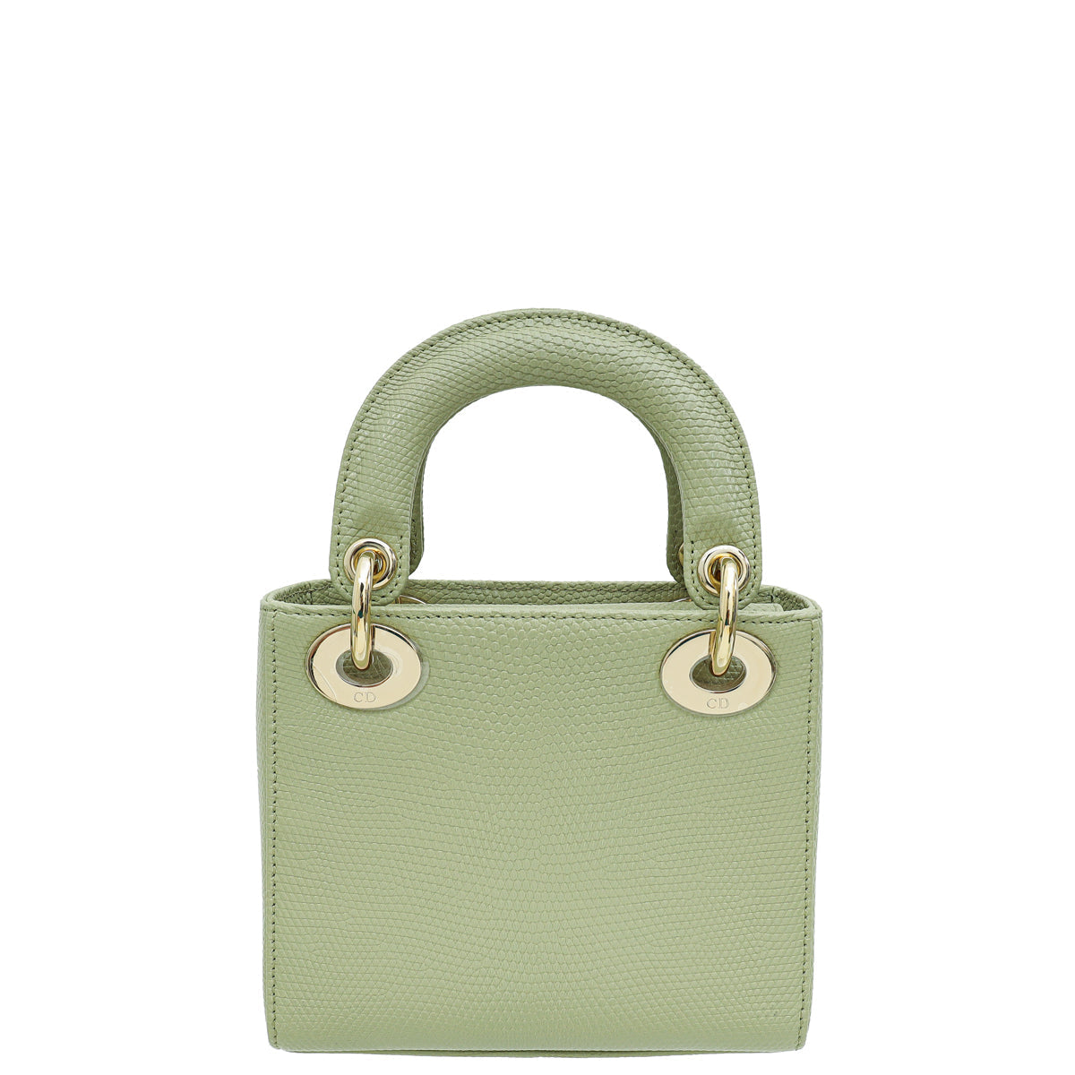 Christian Dior Pistachio Lizard Lady Dior Mini Bag Rovelle Bags