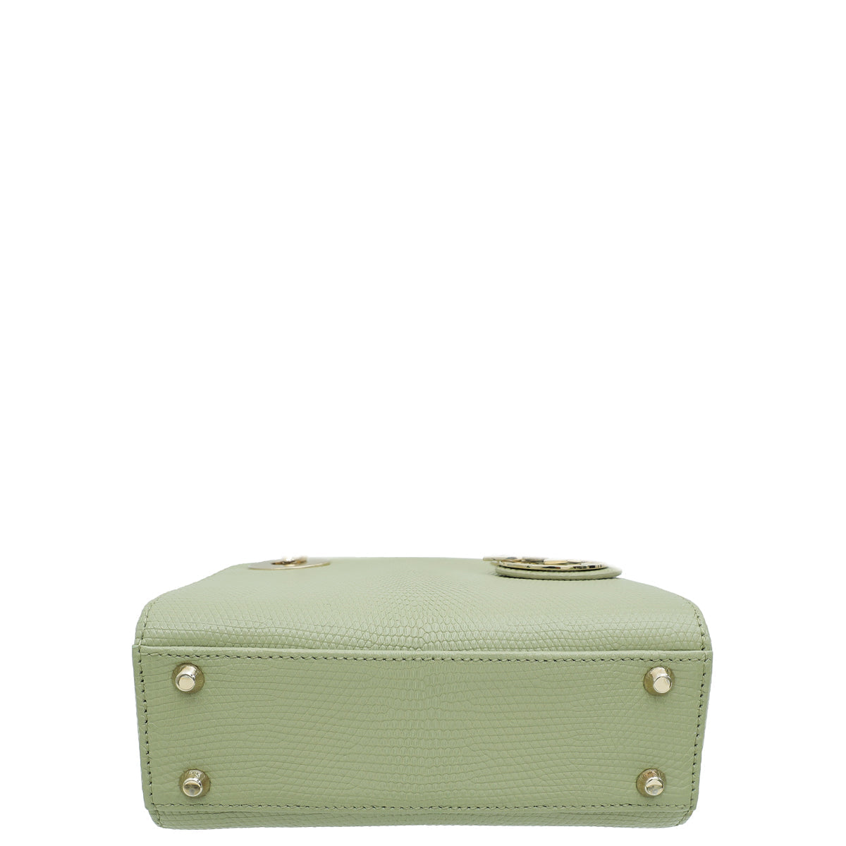 Christian Dior Pistachio Lizard Lady Dior Mini Bag Rovelle Bags