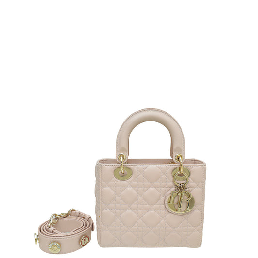 Christian Dior Light Pink Lucky Badges My Lady Dior Small Bag Rovelle Bags