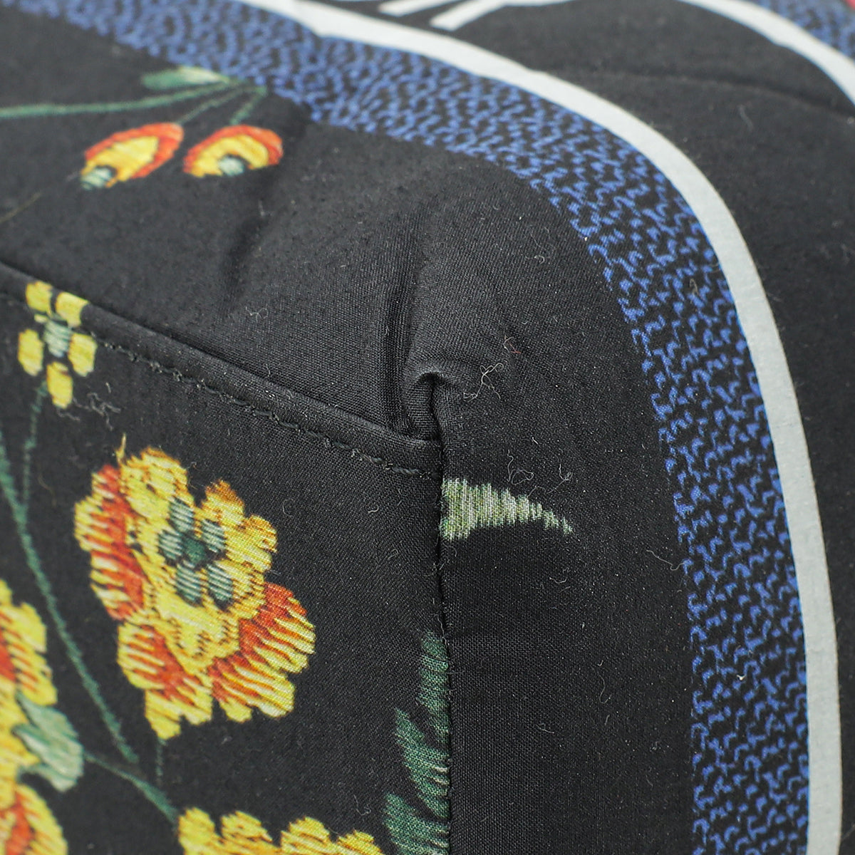 Christian Dior Black Multicolor Petites Fleurs Print Diortravel Nomad Medium Pouch Rovelle Bags