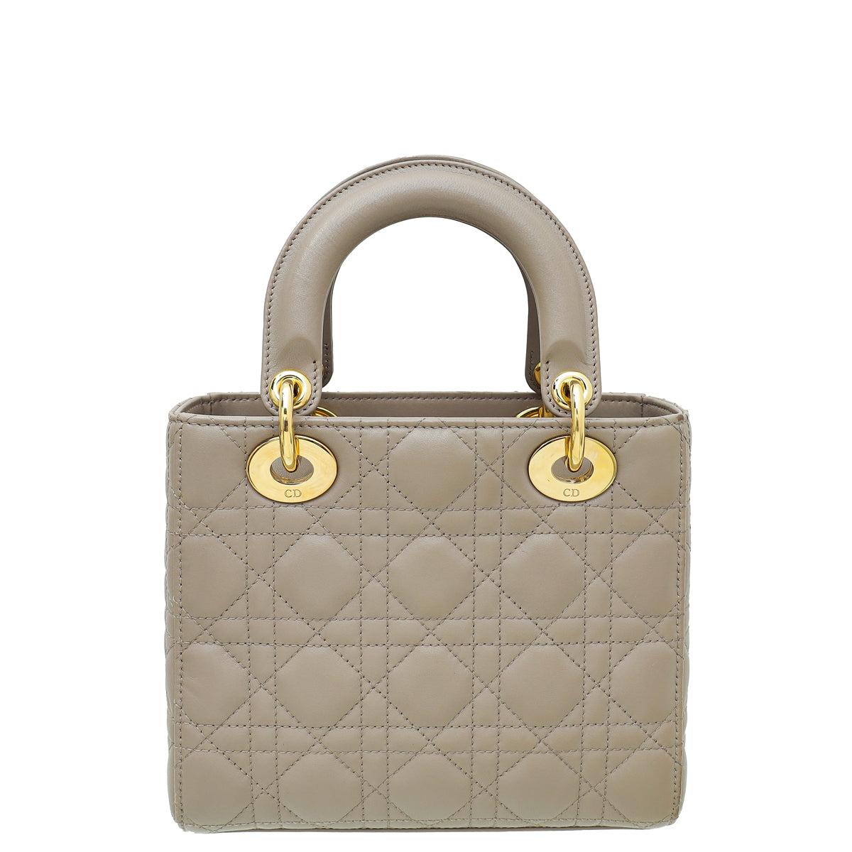 Christian Dior Beige Lady Dior With Embroidered Address Tag Small Bag Rovelle Bags