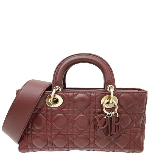 Christian Dior Burgundy Runway Medium Bag Rovelle Bags