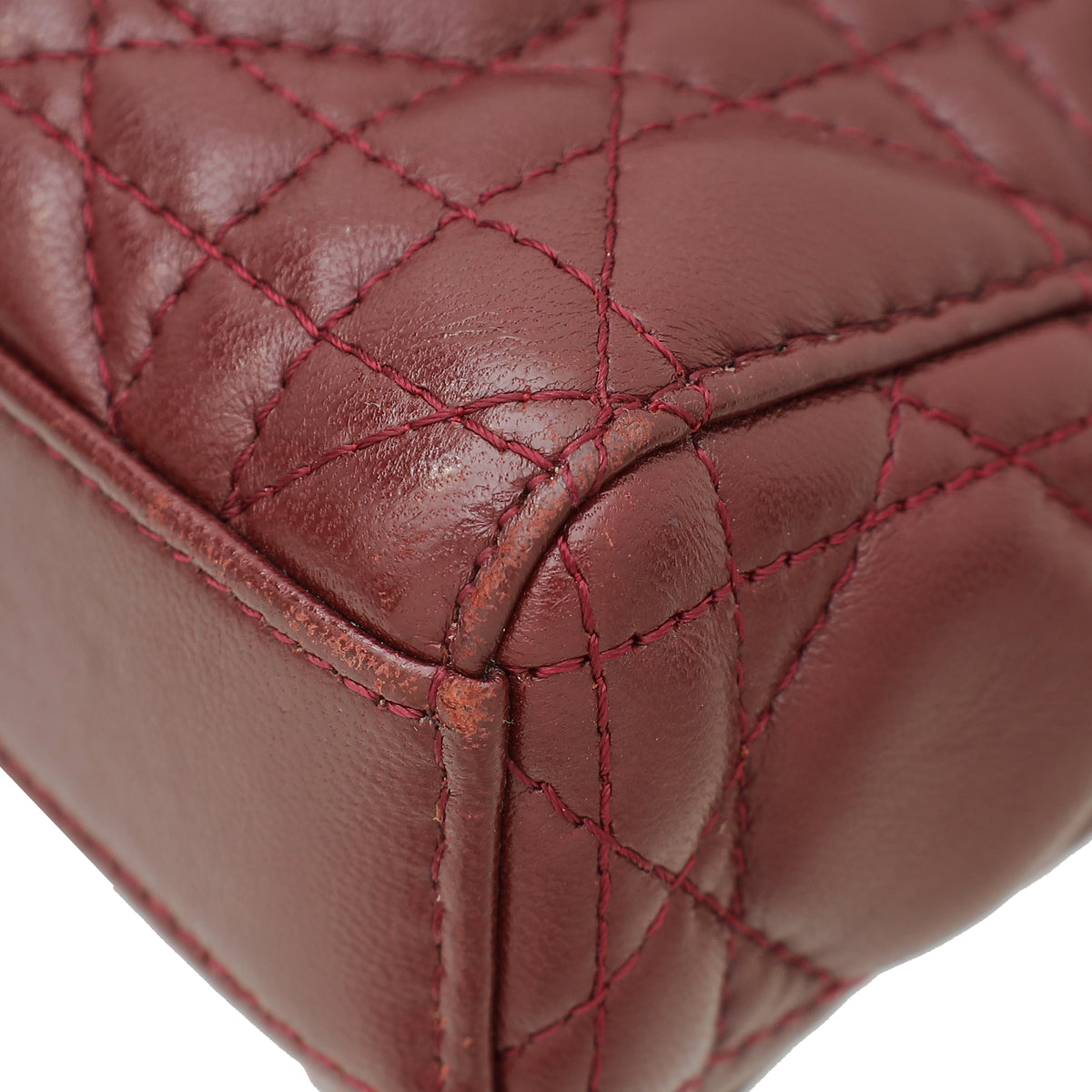 Christian Dior Burgundy Runway Medium Bag Rovelle Bags